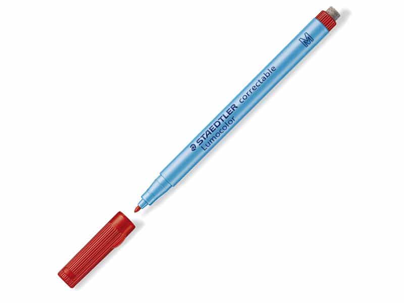 Staedtler Lumocolor effaçable pointe medium - Rouge