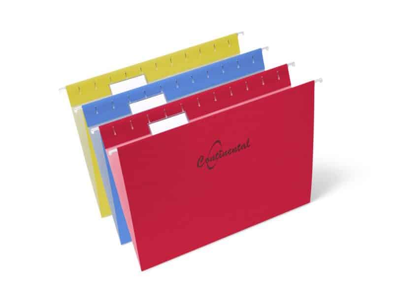 Boîte de 25 chemises suspendues lettre - couleurs variées