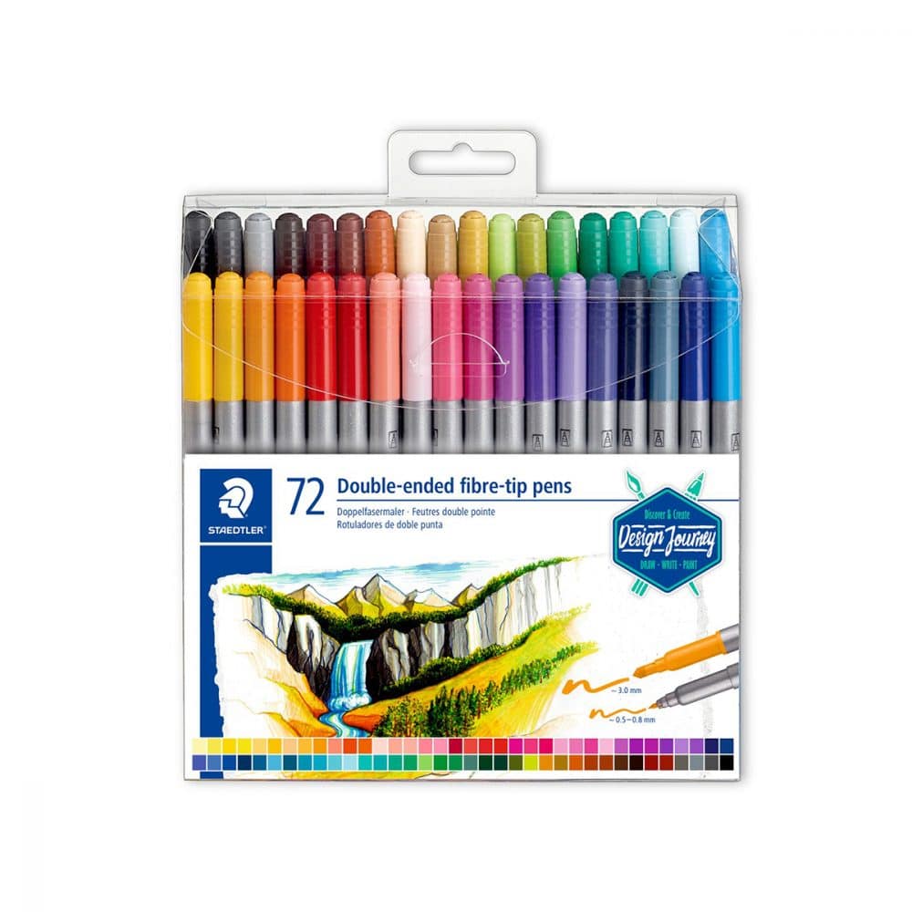 Ensemble de 72 marqueurs feutres double pointes Staedtler