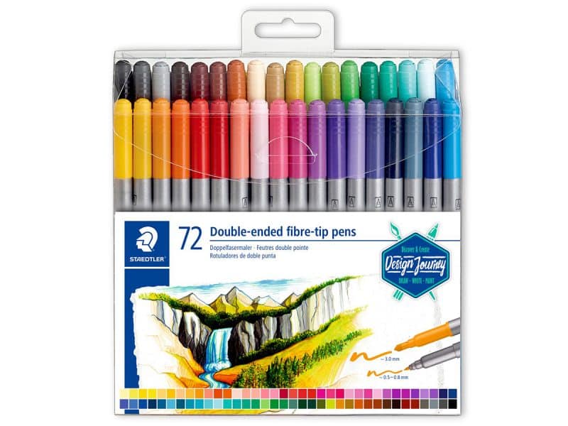 Ensemble de 72 marqueurs feutres double pointes Staedtler