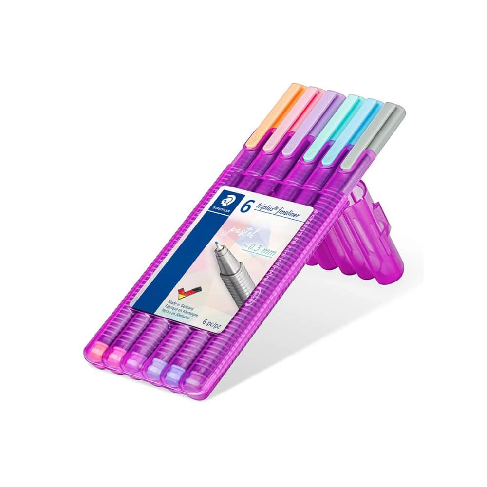 Ensemble de 6 feutres Steadtler Triplus Fineliner .3