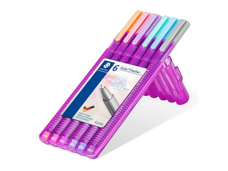Ensemble de 6 feutres Steadtler Triplus Fineliner .3