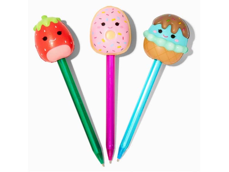 Squishmallows - Ensemble de 4 figurines de stylo spongieuses