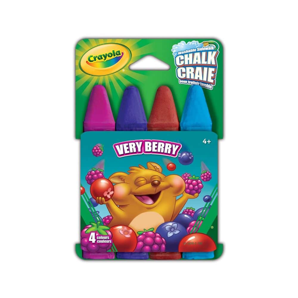 craie lavable pour trottoir Crayola Very Berry
