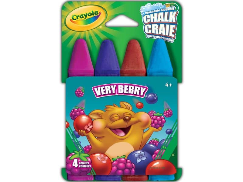 craie lavable pour trottoir Crayola Very Berry