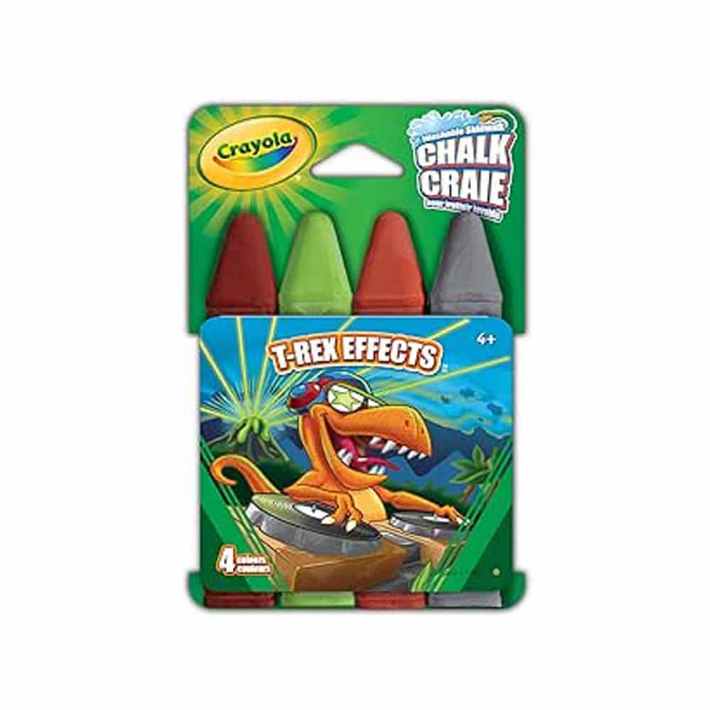 craie lavable pour trottoir Crayola T-Rex Effects