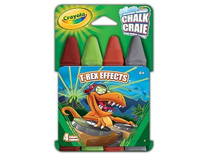 craie lavable pour trottoir Crayola T-Rex Effects