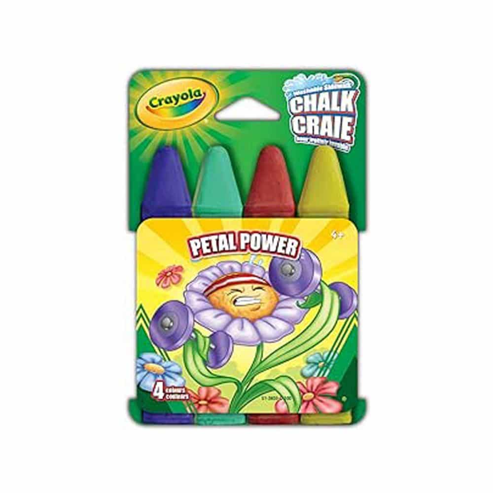 craie lavable pour trottoir Crayola Petal Power