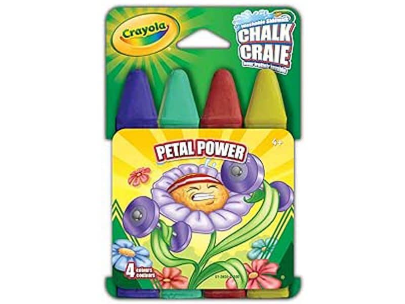 craie lavable pour trottoir Crayola Petal Power