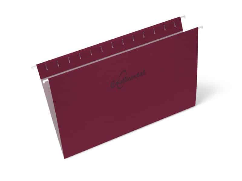 Boîte de 25 chemises suspendues format légal - bourgogne