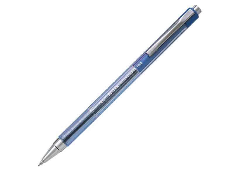 Stylo à bille rétractable Pilot Better pointe fine bleu