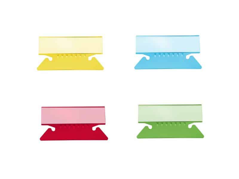 Paquet de 25 onglets pour chemises suspendues 2po couleurs