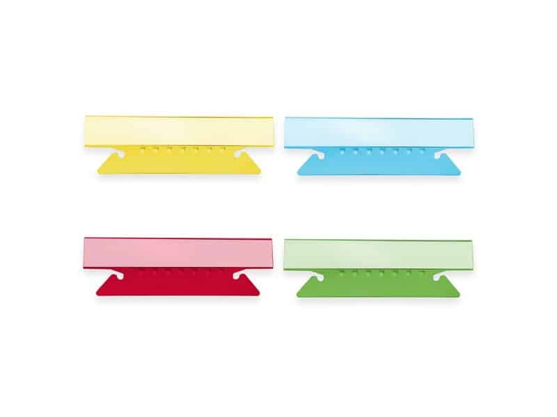 Paquet de 25 onglets pour chemises sudpendues 3.5po couleurs