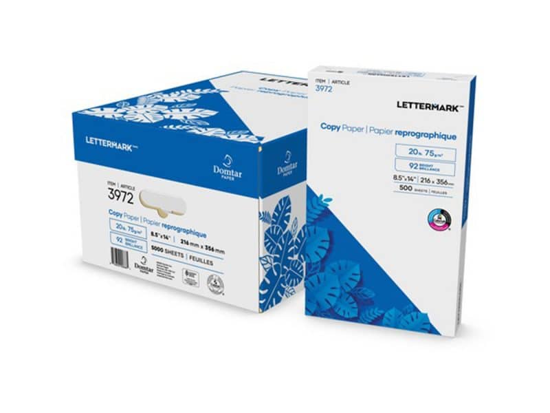 Caisse de papier 8,5 x 14 - 5000 feuilles