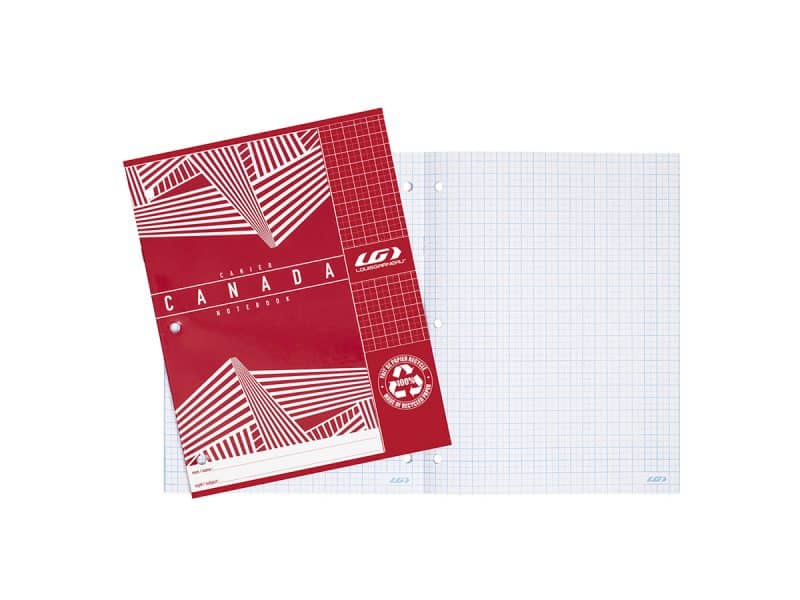 cahier canada metric 40 pages rouge