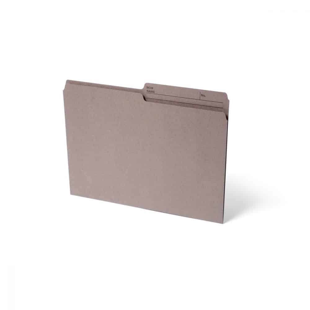 Boîte de 100 chemises format lettre - kraft