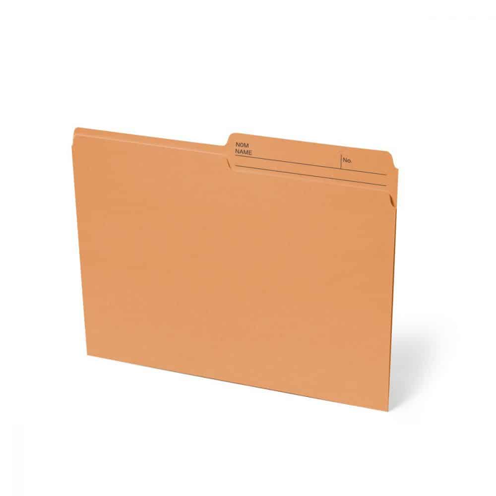 Boîte de 100 chemises format lettre - orange