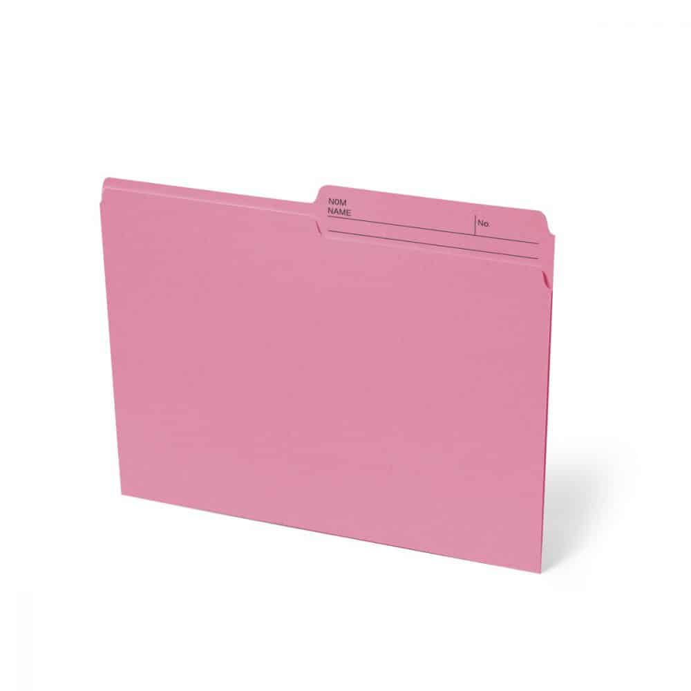Boîte de 100 chemises format lettre - rose