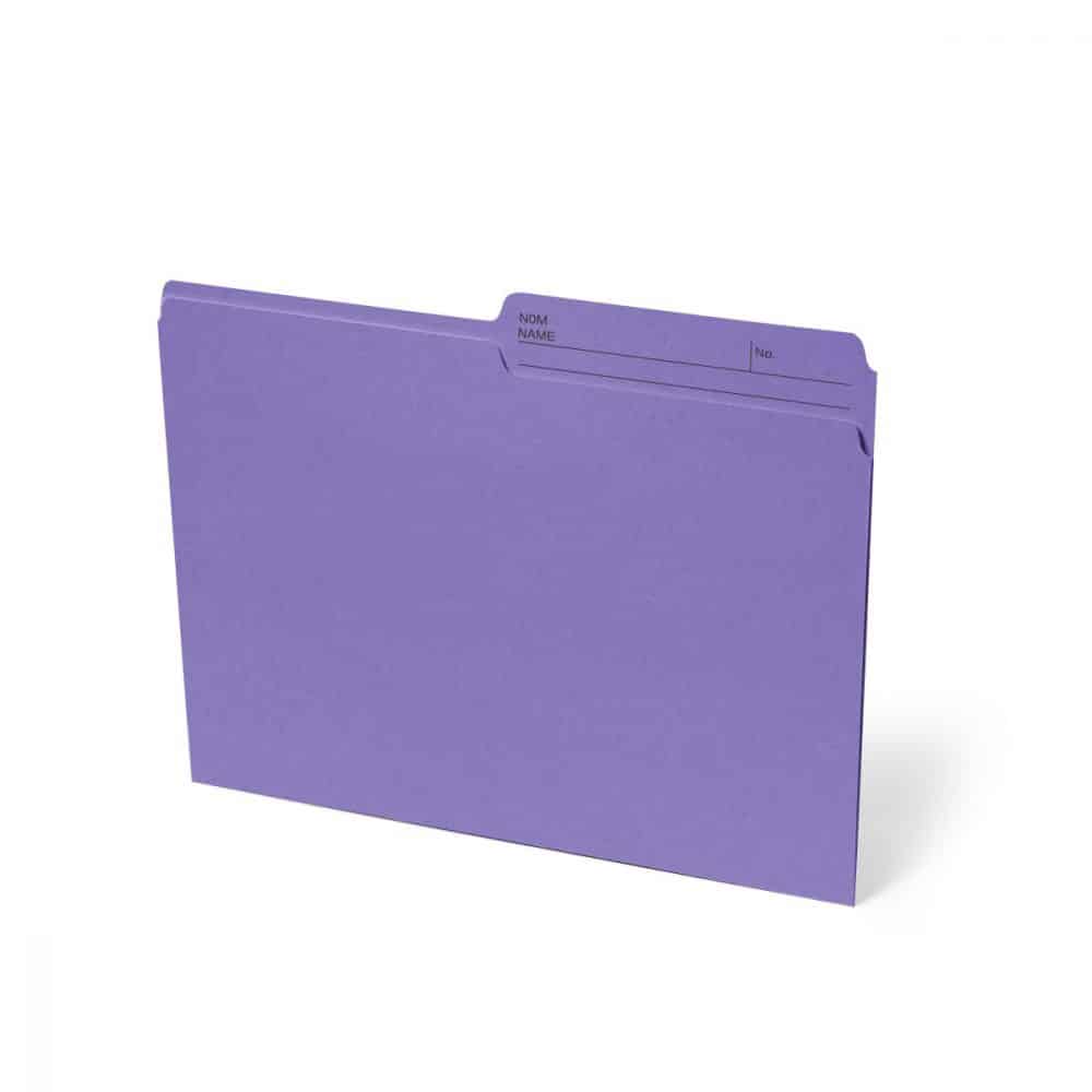 Boîte de 100 chemises format lettre - violet