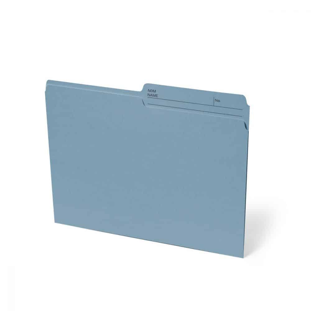 Boîte de 100 chemises format lettre - turquoise