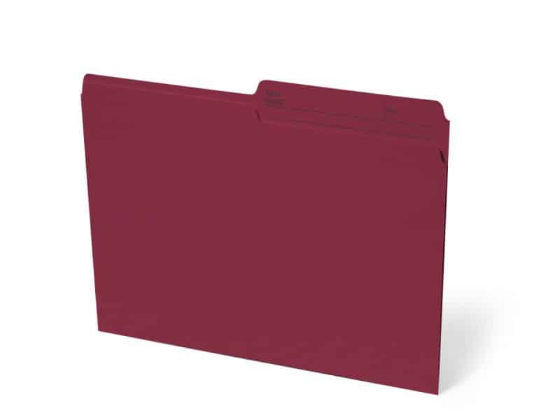Boîte de 100 chemises format lettre - bourgogne