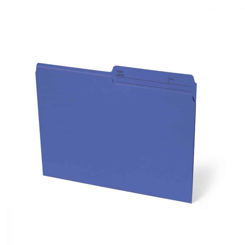 Boîte de 100 chemises format lettre - marine