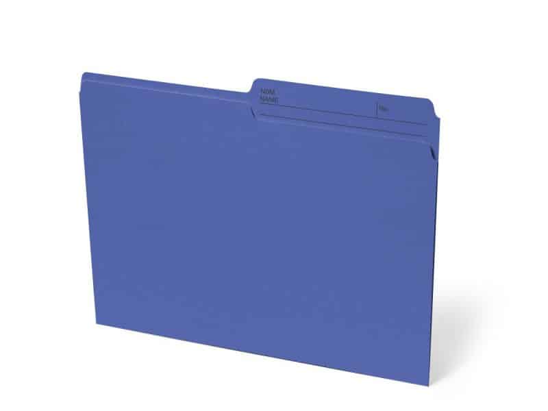Boîte de 100 chemises format lettre - marine
