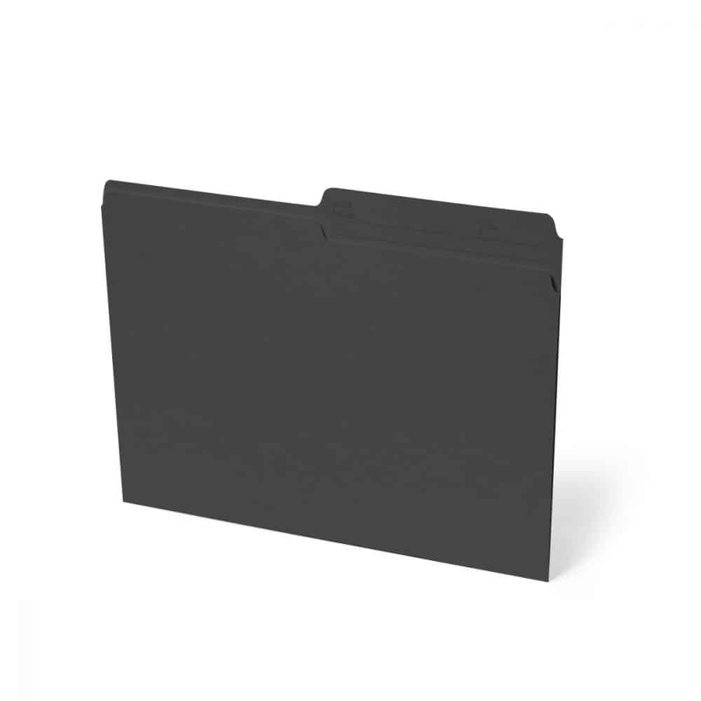 Boîte de 100 chemises format lettre - noir