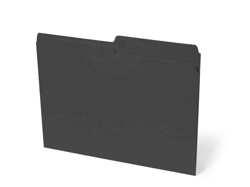 Boîte de 100 chemises format lettre - noir