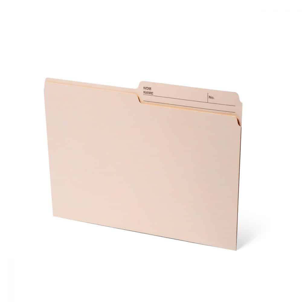 Boîte de 100 chemises format lettre - manille