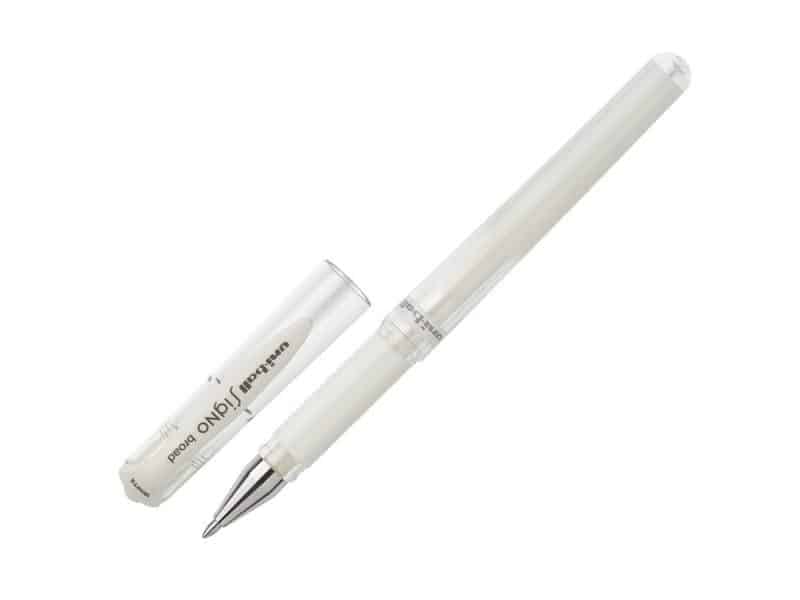 Stylo Uniball Gel Impact 1,0 mm - blanc