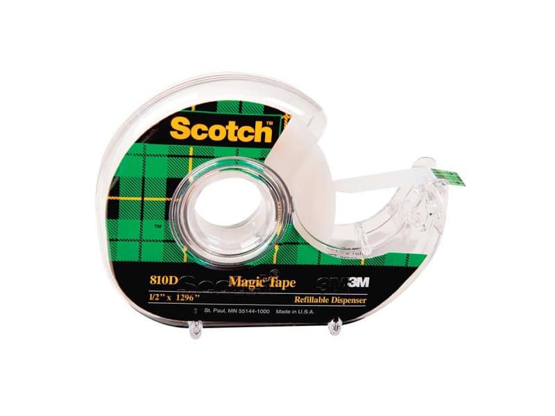 Ruban adhésif Scotch® Magic Dévidoir 12 mm x 33 m