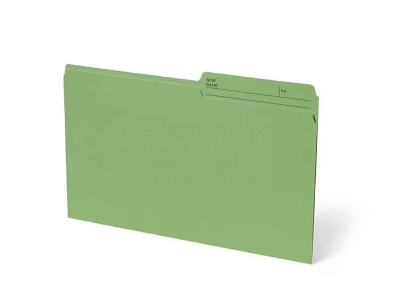 Boîte de 100 chemises format légal - vert