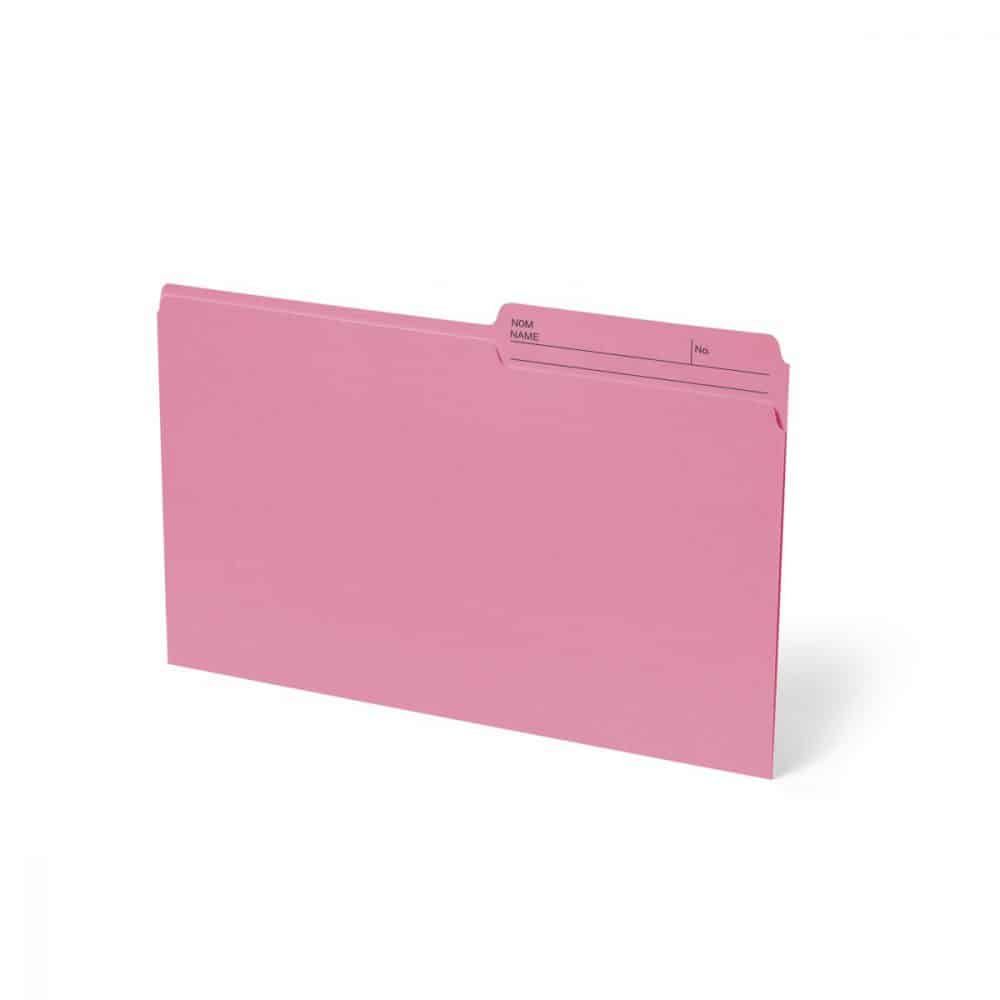 Boîte de 100 chemises format légal - rose