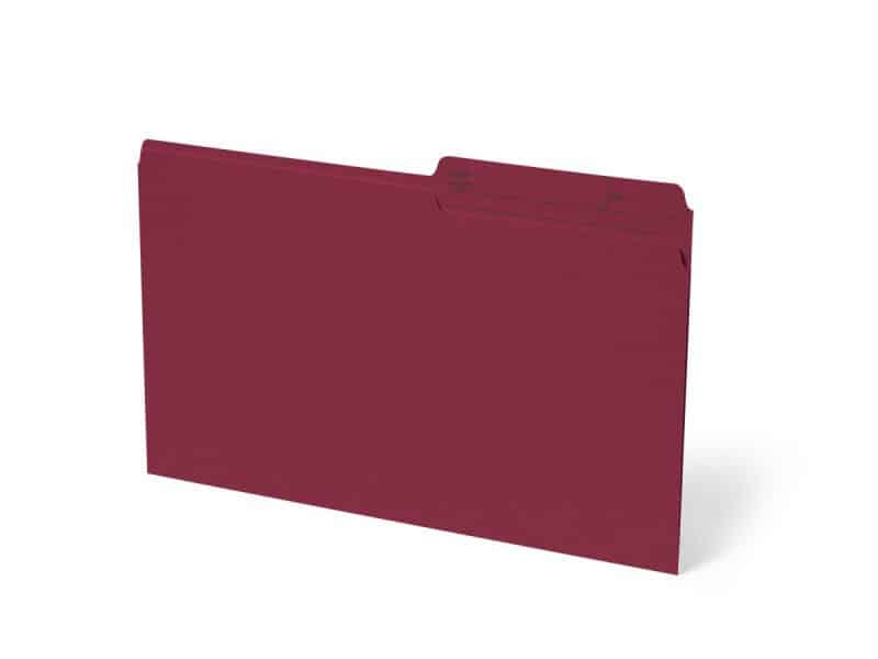 Boîte de 100 chemises format légal - bourgogne
