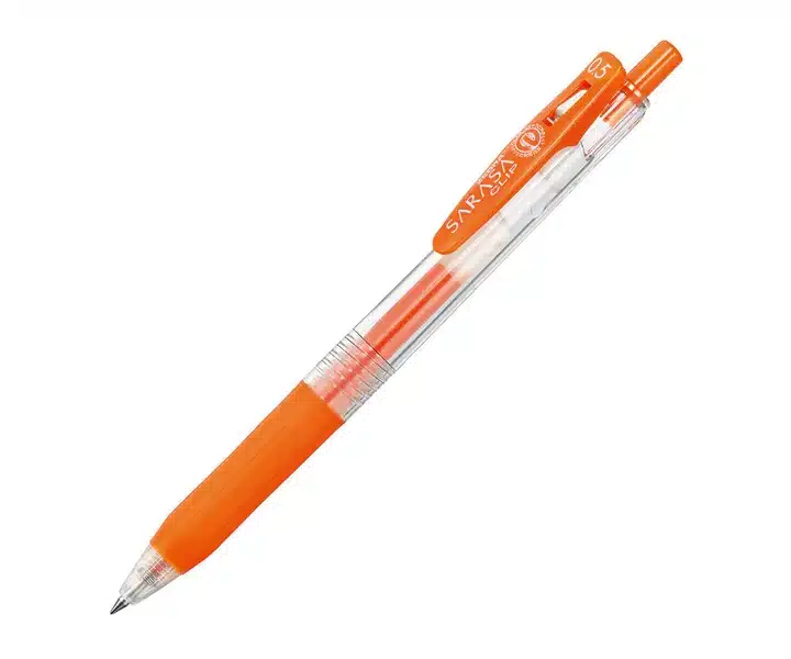 Stylo Sarasa clip gel 0.5 orange