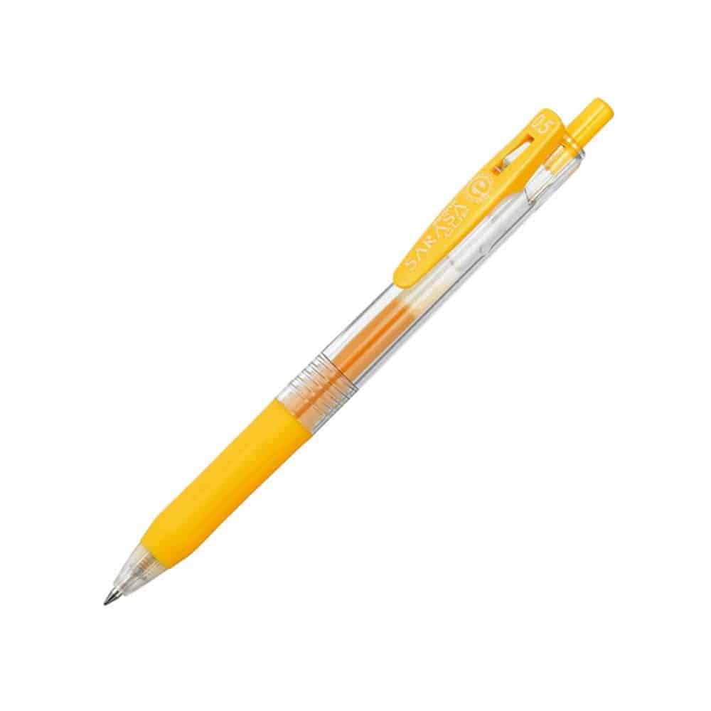 Stylo Sarasa clip gel 0.5 Jaune