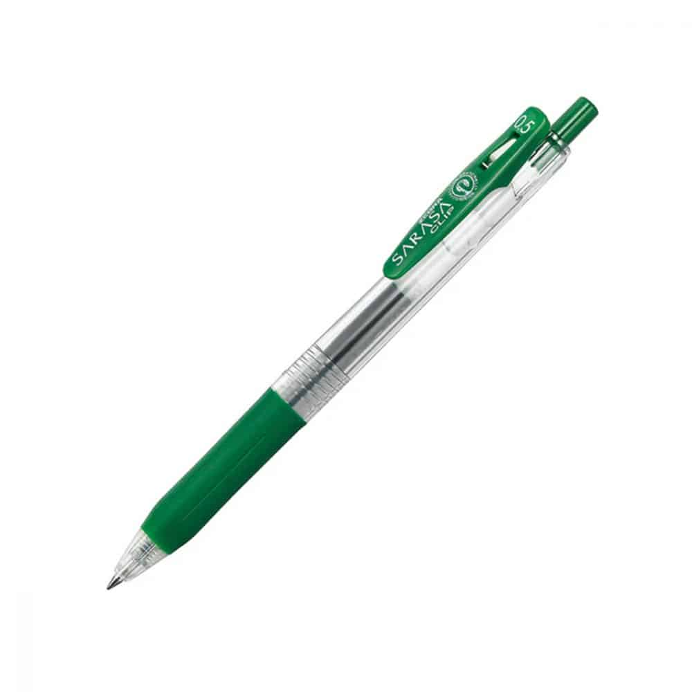 Stylo Sarasa clip gel 0.5 vert