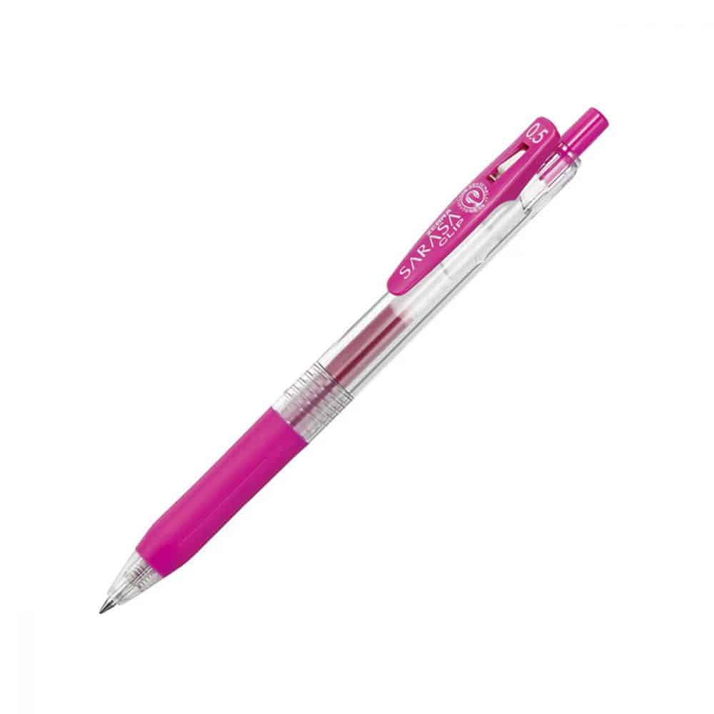 Stylo Sarasa clip gel 0.5 magenta
