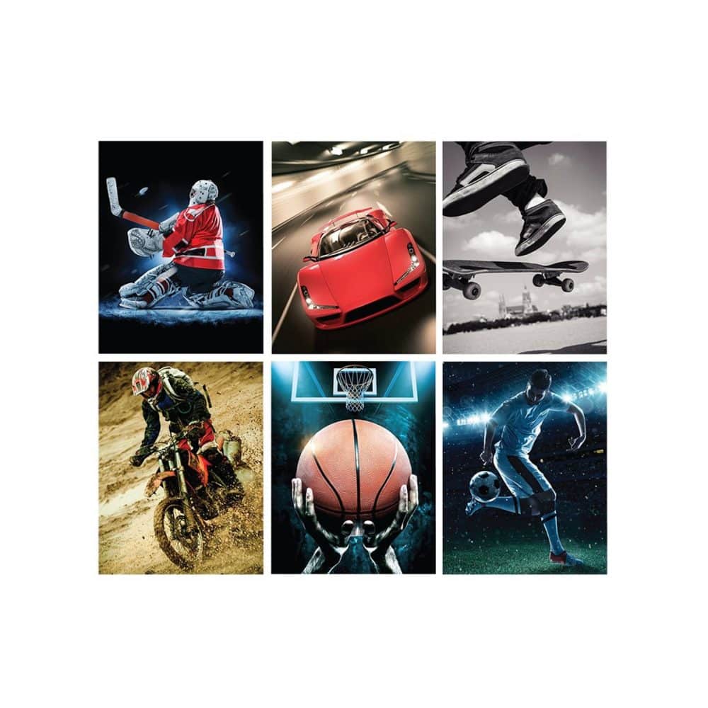 Couverture de présentation sports avec attaches