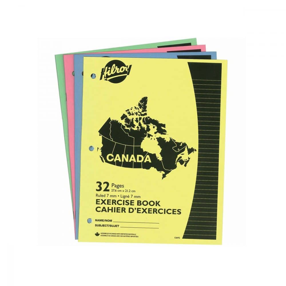 CAHIER CANADA 32 PAGES - PAQUET DE 4 CAHIERS