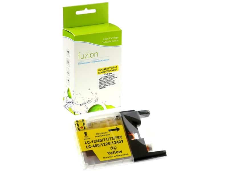 Cartouche jet d'encre compatible pour Borther 75 - jaune
