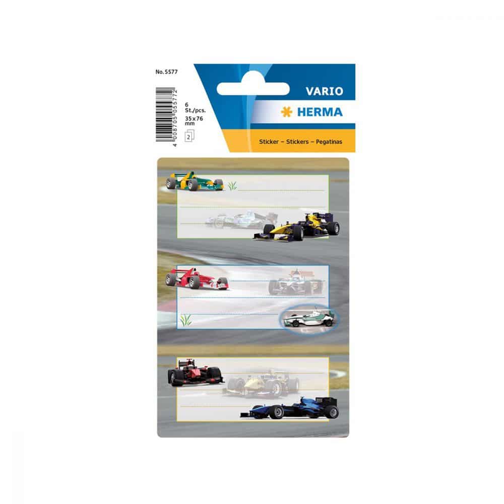 ÉTIQUETTES AUTOS DE COURSES