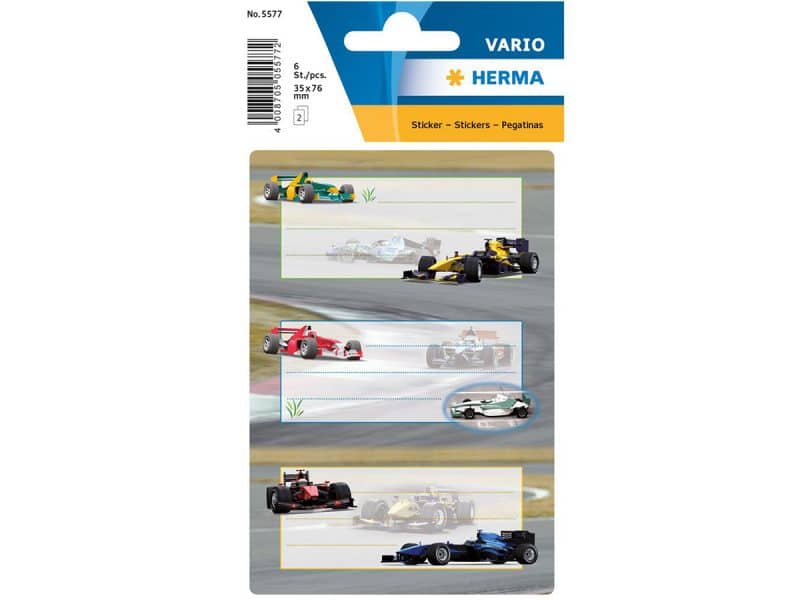 ÉTIQUETTES AUTOS DE COURSES