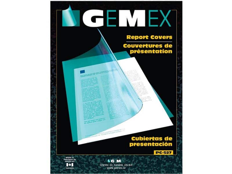 Couverture de présentation (acétate double)