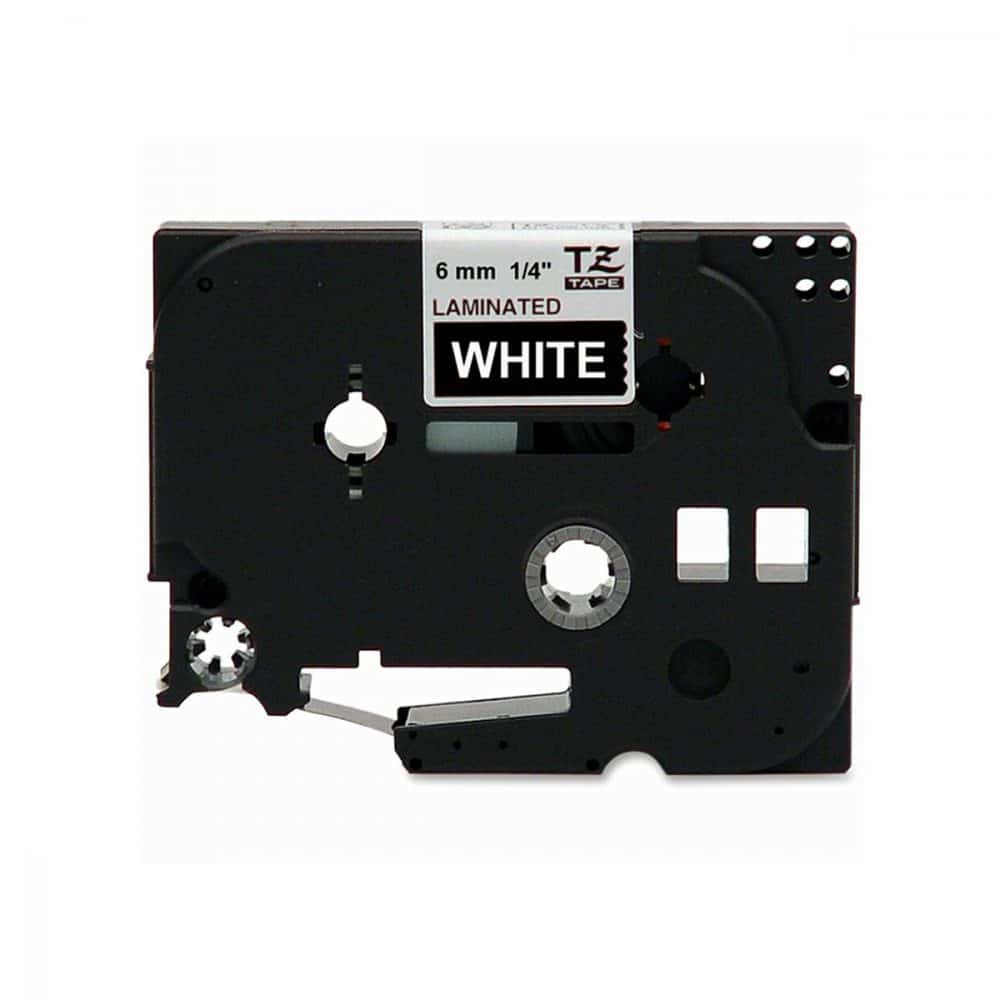 Ruban pour P-Touch TZE315 6mm noir sur blanc