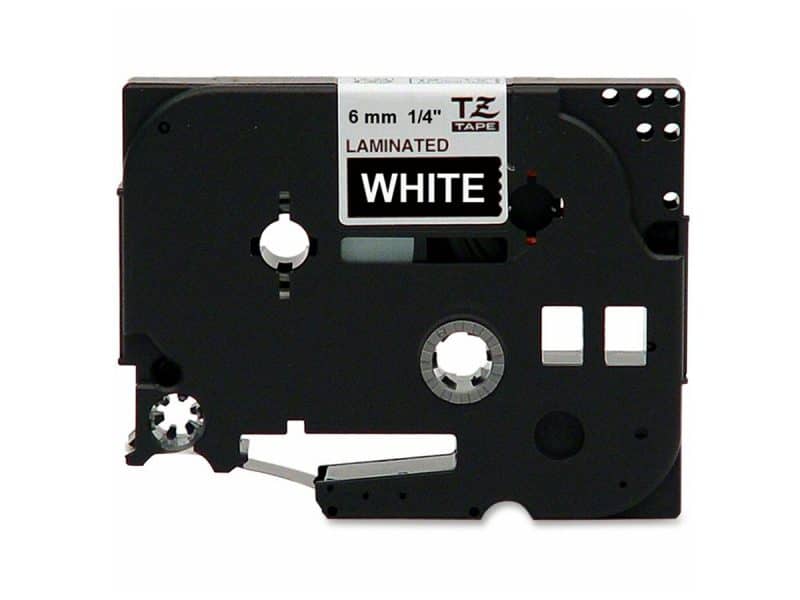 Ruban pour P-Touch TZE315 6mm noir sur blanc