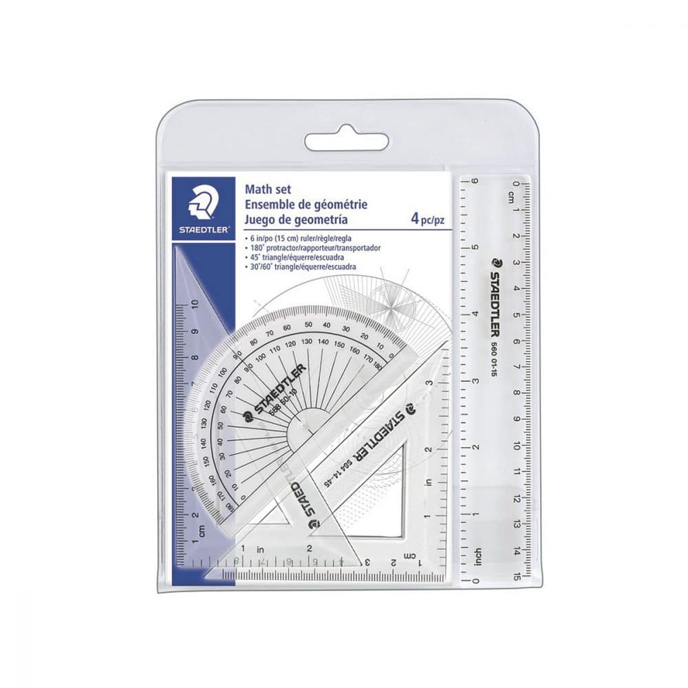 Ensemble de géometrie Staedtler 4 pièces
