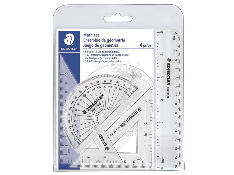 Ensemble de géometrie Staedtler 4 pièces