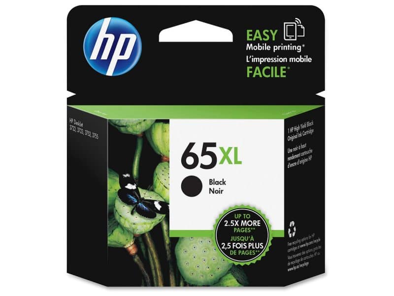 Cartouche jet d'encre HP 65 XL noir